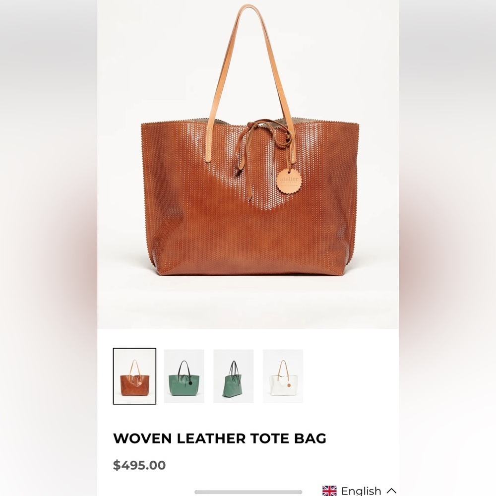 Jack Gomme Atelier GenuineLeather Calm ToteBag Purse -Khaki Made In France RAREā - Picture 16 of 16